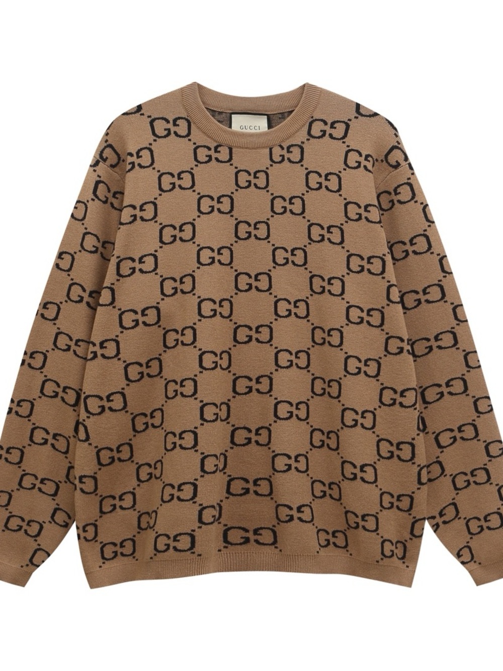 Gucci Brown & Black GG Monogram Sweater